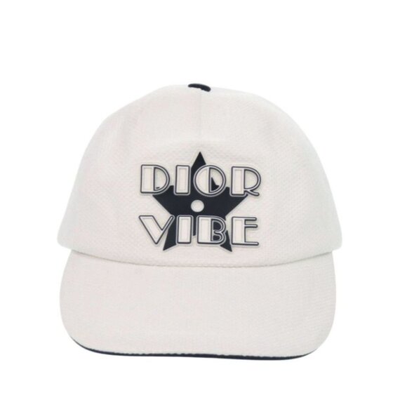 Dior D Player Vibe Baseball Cap Cotton White Hat main image 6